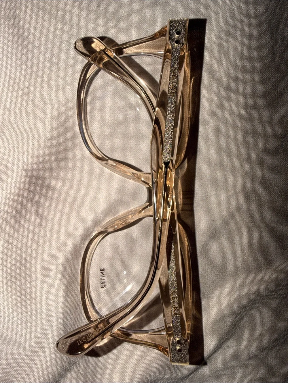 Celine Transparent Nude/Taupe Women's Sunglasses